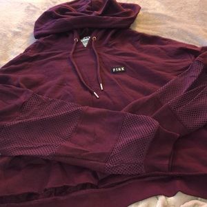 PINK cropped sweatshirt